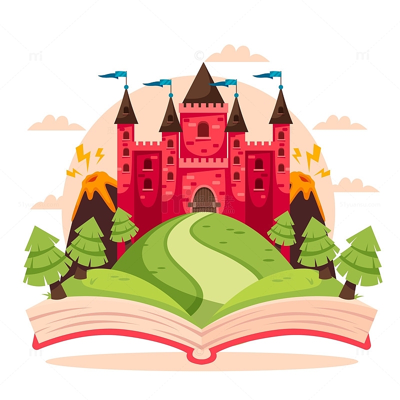 书上的童话城堡
