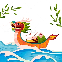 在龙舟上敲鼓的甜粽