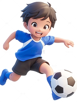运动会踢足球的小孩3