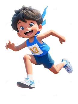 运动会田径赛跑的男孩2