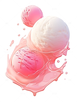 冰淇淋球美味美食