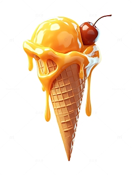 芒果冰淇淋美味美食