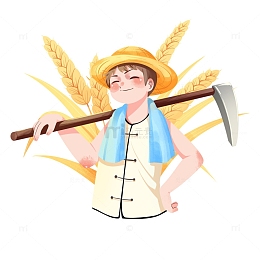 芒种麦子免抠素材