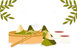 笼屉中的米粽
