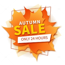 秋季甩卖装饰图案
