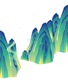 中国风的山峰
