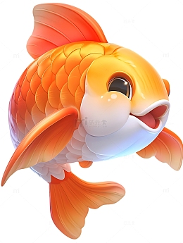 3D红鲤鱼卡通