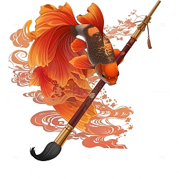 高考锦锂元素插画素材