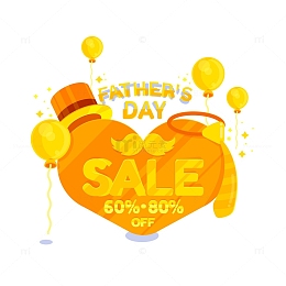 父亲节特价活动装饰