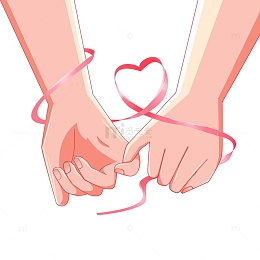 情侣牵手浪漫爱情