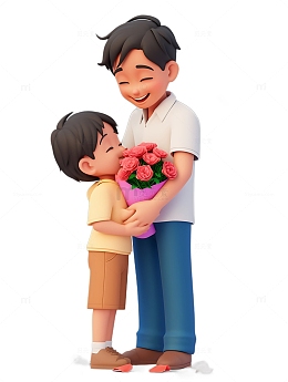 父亲节送花的小男孩2
