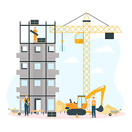 工程建设施工工地插图