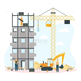 工程建设施工工地插图