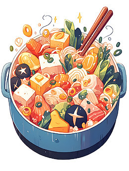 海鲜麻辣烫食物