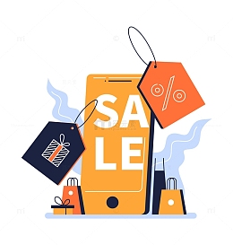 网上购物装饰标签