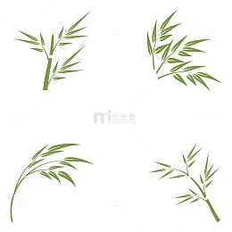 碧绿的翠竹竹叶