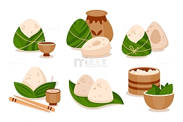 美味的端午的粽子