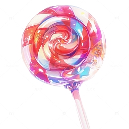 儿童节彩色圆形棒棒糖