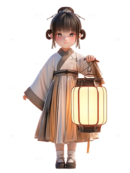 汉服女生灯笼3