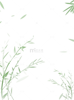 弥散风植物竹叶边框