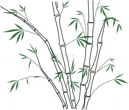简笔画竹子竹竿