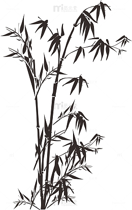 竹子竹叶水墨国风