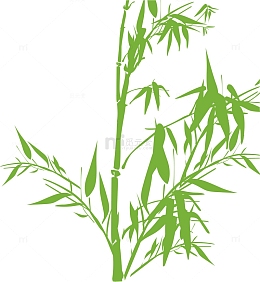 绿色清新竹子元素