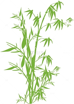 竹子竹叶绿色清新元素
