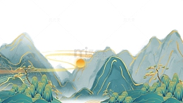 白露节气山峰山脉石峰树木
