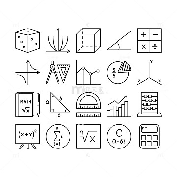 数学几何图形组合简笔画