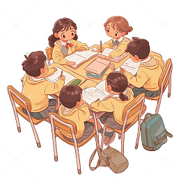 学生时代校园学习场景