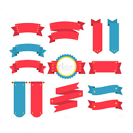 彩色活动促销丝带