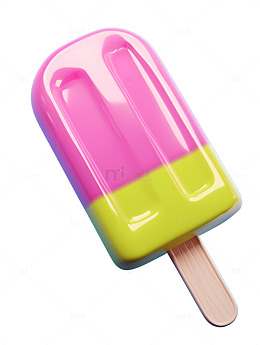 卡通冰棍雪糕美味