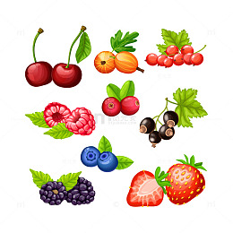 饱满多汁的水果