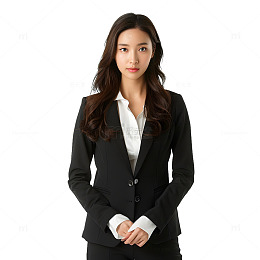 商务美丽女士白领半身像2