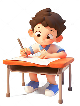 做作业练习册小孩考试