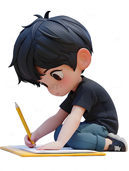 做作业练习册小孩考试3