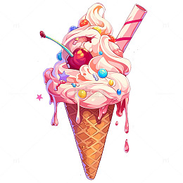 美味的冰激凌雪糕