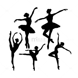 芭蕾舞演员优美的舞姿