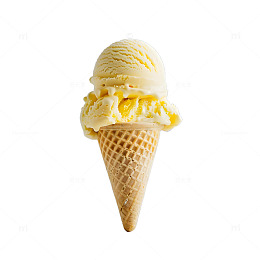 柠檬冰淇淋美味美食奶油甜筒