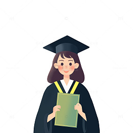 毕业季大学学士毕业人物