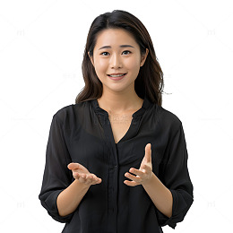 讲解的女士真人