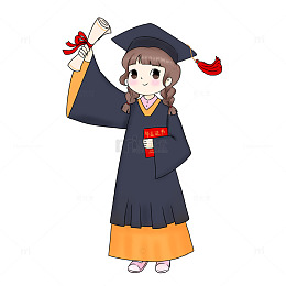 毕业季人物毕业证书