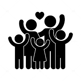 有爱的家庭人物图标