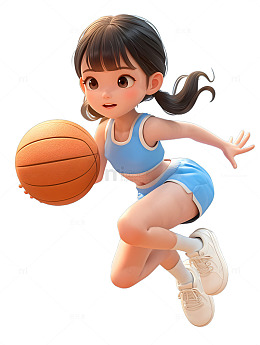 打排球的小女孩2
