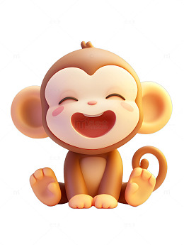 开心的小猴子