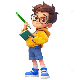 3D书本学习人物