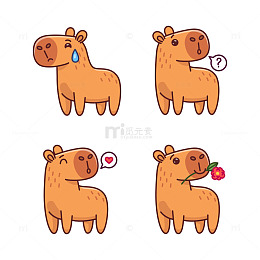 手绘卡通动物