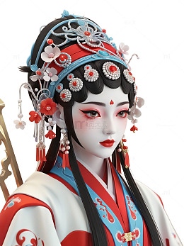 中国风 3D 京剧  中国美人 戏曲