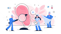 医生耳朵检查理念医疗保健耳鼻喉科